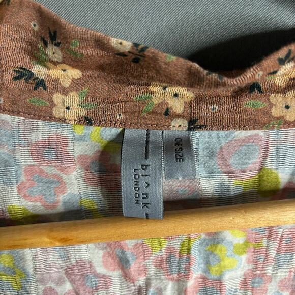 Anthropologie Bl^nk London Sheer Floral Kimono Size OS - Picture 6 of 6